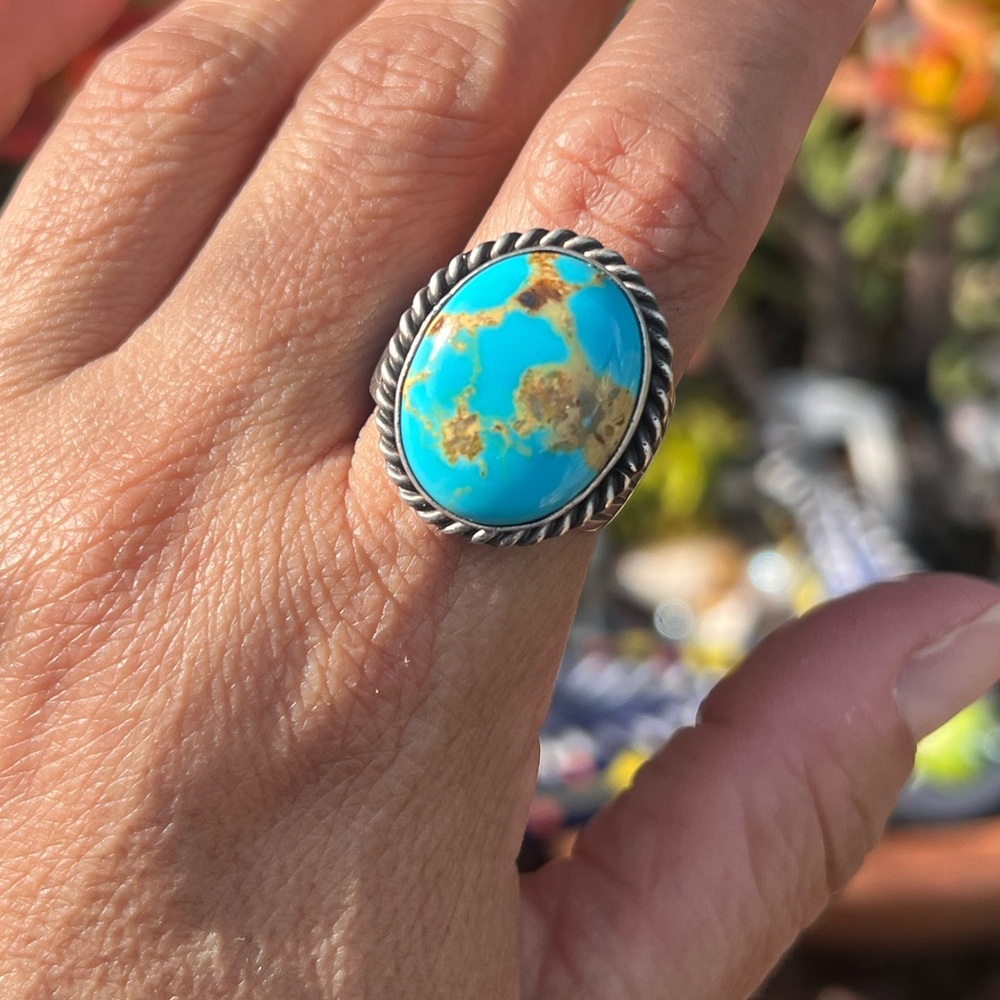 Navavo Pansy Johnsonturquoise Ring - image 4
